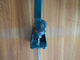 Industrial Enamel and Metal Angle Desk Lamp with Clip PAT Tested - erfmann-vintage