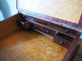 Antique Late Victorian Writing Slope Mahogany Box Wood Rosewood Maple - erfmann-vintage