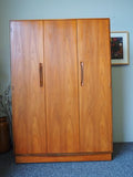 Mid Century Vintage Large Three Door G Plan Fresco Wardrobe - erfmann-vintage