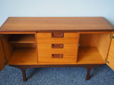 Vintage Mid Century Small teak Sideboard / Credenza / Cabinet - erfmann-vintage