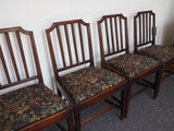 Antique Set of Four Mahogany Georgian Dining Chairs