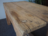 Rustic Shabby Chic Pine Workbench/ Kitchen Dining Table - erfmann-vintage