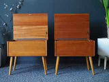 Mid Century Vintage Teak Bedside Cabinets by 'Relax'