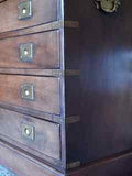 Antique Military Campaign Chest Drawers Small Rare Beautiful 