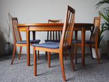 Mid Century Extending Koford Larsen for G Plan Dining Table & Four Chairs - erfmann-vintage