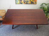 Contemporary Rosewood Conference / Dining Table 'Skovby-Style' - erfmann-vintage