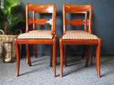 Antique Regency Mahogany Dining Chairs - Set of Four - erfmann-vintage