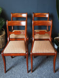 Antique Regency Mahogany Dining Chairs - Set of Four - erfmann-vintage