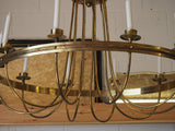 Early 20th Century Gilded Brass Chandelier Lighting - erfmann-vintage