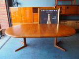 Mid Century Laurits M. Larsens (Danish) Extending Dining Table & 4 Chairs - erfmann-vintage