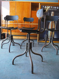 Industrial Chic TAN-SAD 'secretary/sewing' chairs - 1930s - erfmann-vintage