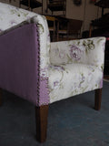 Country Chic Reupholstered Floral Armchair - erfmann-vintage