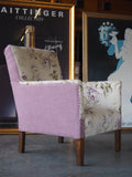 Country Chic Reupholstered Floral Armchair - erfmann-vintage