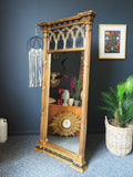 Gothic Style Large Gilt Wall or Pier Mirror 19th Century Style