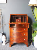 Antique Style Bevan & Funnell Reprodux Small Mahogany Writing Bureau