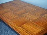 Mid Century Norwegian Rosewood Coffee Table with Tile Effect Top - erfmann-vintage
