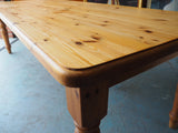Rustic Country Style Large Pine Kitchen/Dining Table - erfmann-vintage