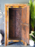 Antique 18th Century Tibetan Polychrome Cupboard Cabinet