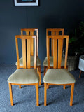 Mid Century Vintage Skovby Mobelfabrik Teak Highback Dining Chairs - Set of 6