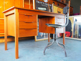 Danish Style Teak Writing/Computer Desk Great Storage - erfmann-vintage