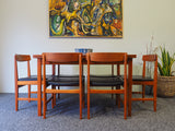 Swedish Mid Century Extending Dining Table & 6 Chairs ULFERTS - erfmann-vintage