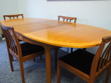 Mid Century Teak Extending Dining Table & Four Chairs by Nathan - erfmann-vintage
