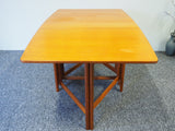 Mid Century Teak Drop Leaf Table by McIntosh Dining - erfmann-vintage