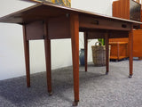 Danish Design Interesting Side/Dining Table or Desk with Telescopic Legs - erfmann-vintage