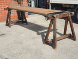 Mid Century 1950s Army Stretcher & Supporting Trestles