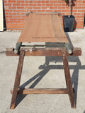 Mid Century 1950s Canvas Army Stretcher & Supporting Trestles