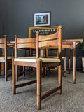 Mid Century Dining Table Set with 6 Chairs ASKO EXPORT Finish Scandinavian