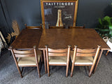 Mid Century Dining Table Set with 6 Chairs ASKO EXPORT Finish Scandinavian