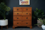 Antique Victorian Satinwood Chest of Drawers Storage Bedroom Furniture
