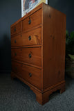 Antique Victorian Satinwood Chest of Drawers Storage Bedroom Furniture
