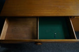 Mid Century Vintage Long Teak Sideboard Large Round Button Handles