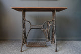 Antique Vintage 1900s Singer Sewing Machine Table Industrial Rustic 
