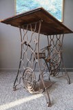 Antique Vintage 1900s Singer Sewing Machine Table Industrial Rustic 
