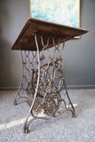 Antique Vintage 1900s Singer Sewing Machine Table Industrial Rustic 