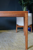 Mid Century Swedish or Danish Teak Square Coffee Table 1960s