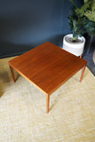 Mid Century Swedish or Danish Teak Square Coffee Table 