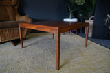 Mid Century Swedish or Danish Teak Square Coffee Table 