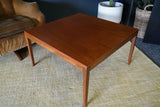 Mid Century Swedish or Danish Teak Square Coffee Table 1960s