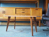 Mid Century Inlaid Coffee/Side Table Teak Elegant - erfmann-vintage