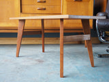 Mid Century Inlaid Coffee/Side Table Teak Elegant - erfmann-vintage
