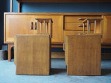 Pair of Vintage Retro G-Plan Beside Tables in Pale Teak 1960s - erfmann-vintage