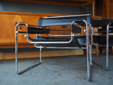 Reproduction Wassily Chairs Black Leather - 2 available 1980s - erfmann-vintage