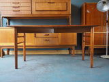 Mid Century Rosewood Table Desk Scandinavian Modernist - erfmann-vintage