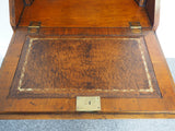 Antique Style Burr-Elm Bureau/Glass fronted Bookcase Reproduction - erfmann-vintage