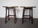 Vintage Retro Pair of Copper Topped Pub/Restaurant Side Tables - erfmann-vintage