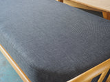 Design Classic Ercol Day-Bed or Studio Couch in Grey Wool Upholstery - erfmann-vintage
